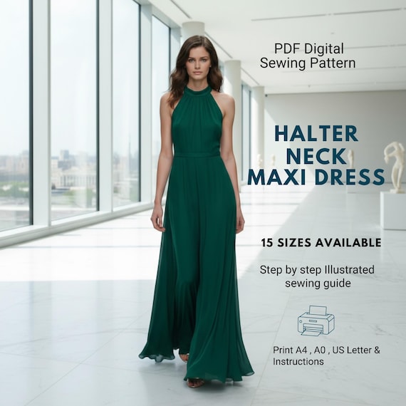 halter neck maxi dress formal Divandi Pink Lace Halter Neck Formal Maxi Dress - US 10