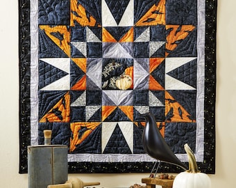 Quilted Twinkling Halloween Wall Hanging Quilt Pattern PDF | Halloween Quilt Pattern | Spooky Wall Hanging | Digital Download