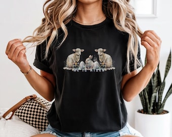 Camiseta con cruz de Pascua floral, camiseta cristiana "Él ha resucitado"