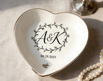 Personalized Locked Ring Dish,Wedding Gift For Couple,Sentimental Gift For Bride,Custom Ring Dish,Custom Wedding Gift,Engagement Gift