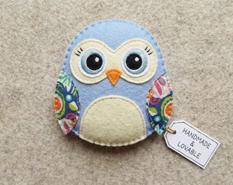 Felt Baby Owl Sewing Pattern, DIY Woodland Nursery Decor, Digital PDF Plushie Template