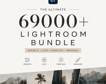69000+ Lightroom Presets Bundle | Mobile & Desktop Presets | Moody Aesthetic Wedding Portrait Filters | Instagram Blogger Preset Pack
