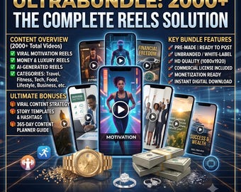 2000+ AI Reels Bundle Talking Object Videos Faceless TikTok Instagram YouTube Shorts Ready To Post PLR MRR Resell Rights , Creator Contents