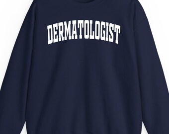 Dermatologist sweatshirt hoodie and t-shirt: Skincare Specialist Gift Retro Varsity Minimalist Medical Health Graphic