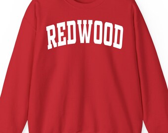 Redwood Forest Tree sweatshirt hoodie and t-shirt: California Nature Gift, National Park Hiker Apparel