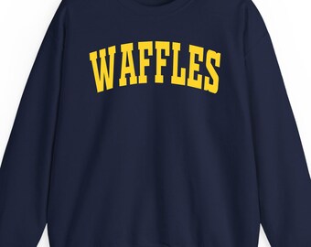Waffles sweatshirt hoodie and t-shirt: Breakfast Brunch Foodie Gift, Funny Dessert Lover Apparel