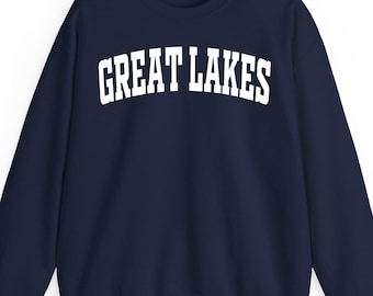 Great Lakes sweatshirt hoodie t-shirt: Michigan Superior Huron Erie Ontario Lake Life Vacation Gift