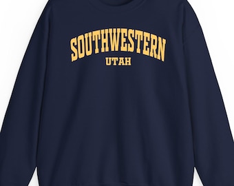 Southwestern Utah sweatshirt hoodie and t-shirt: Zion National Park Travel Gift, Hiking Adventure Apparel
