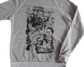 TWIN PEAKS revival DAVID Lynch megastar studded Sweatshirt -- Size Extra Small