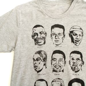 seattle SUPERSONICS legends HEATHER grey t-shirt SHAWN kemp Payton and more sizes Small Xxl image 2