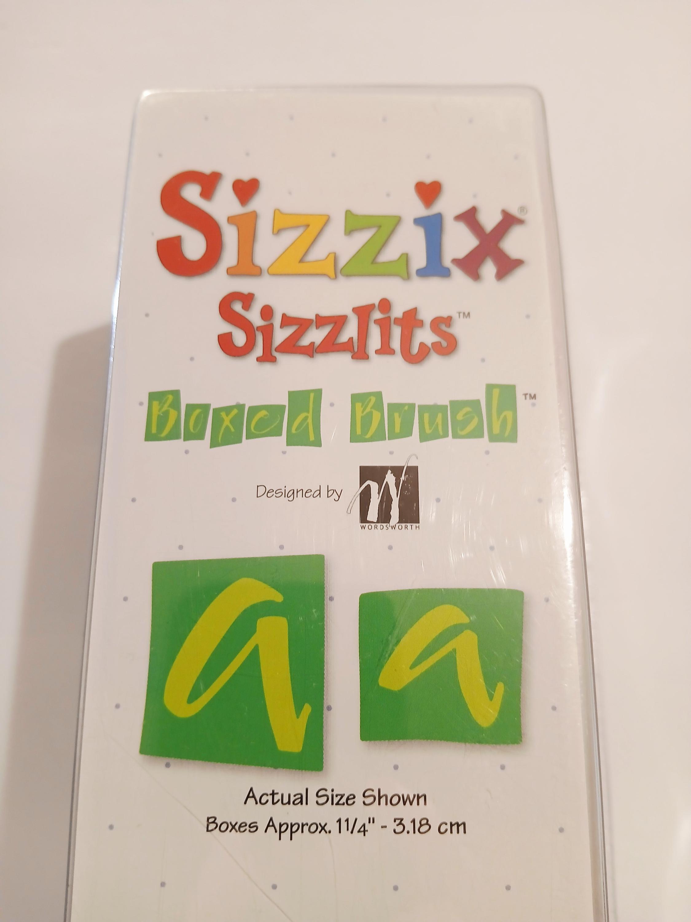 Sizzix Sizzlits Boxed Brush Alphabet Die Set With Case – 35 Dies
