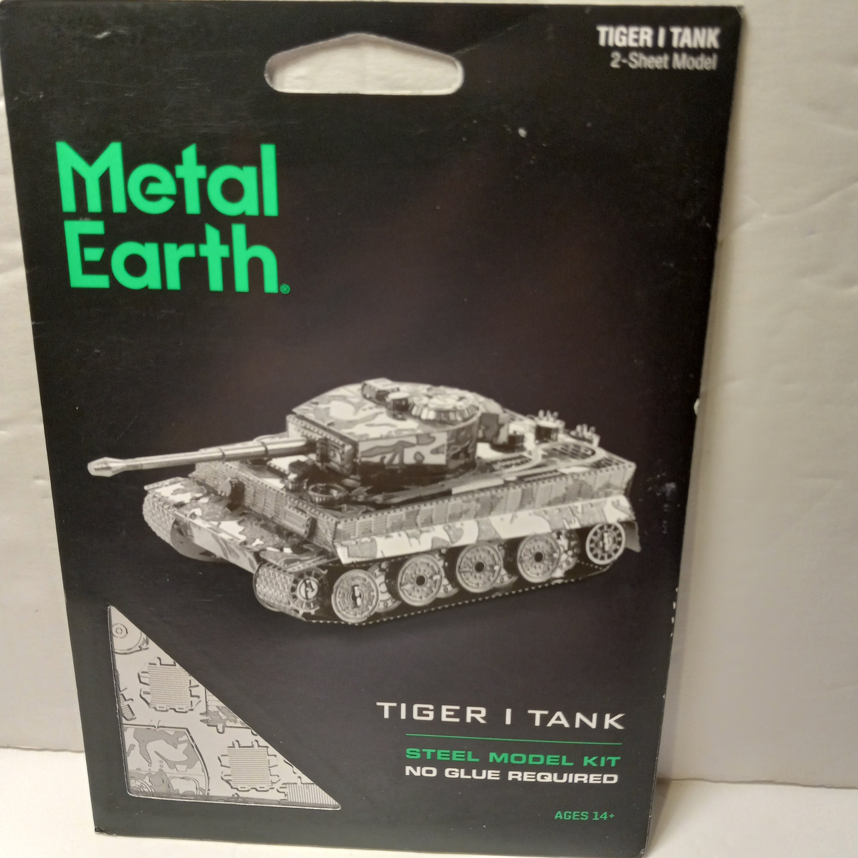 Metal Earth Tank 3D Metal Model Kit,silver,tiger 1 Tank 