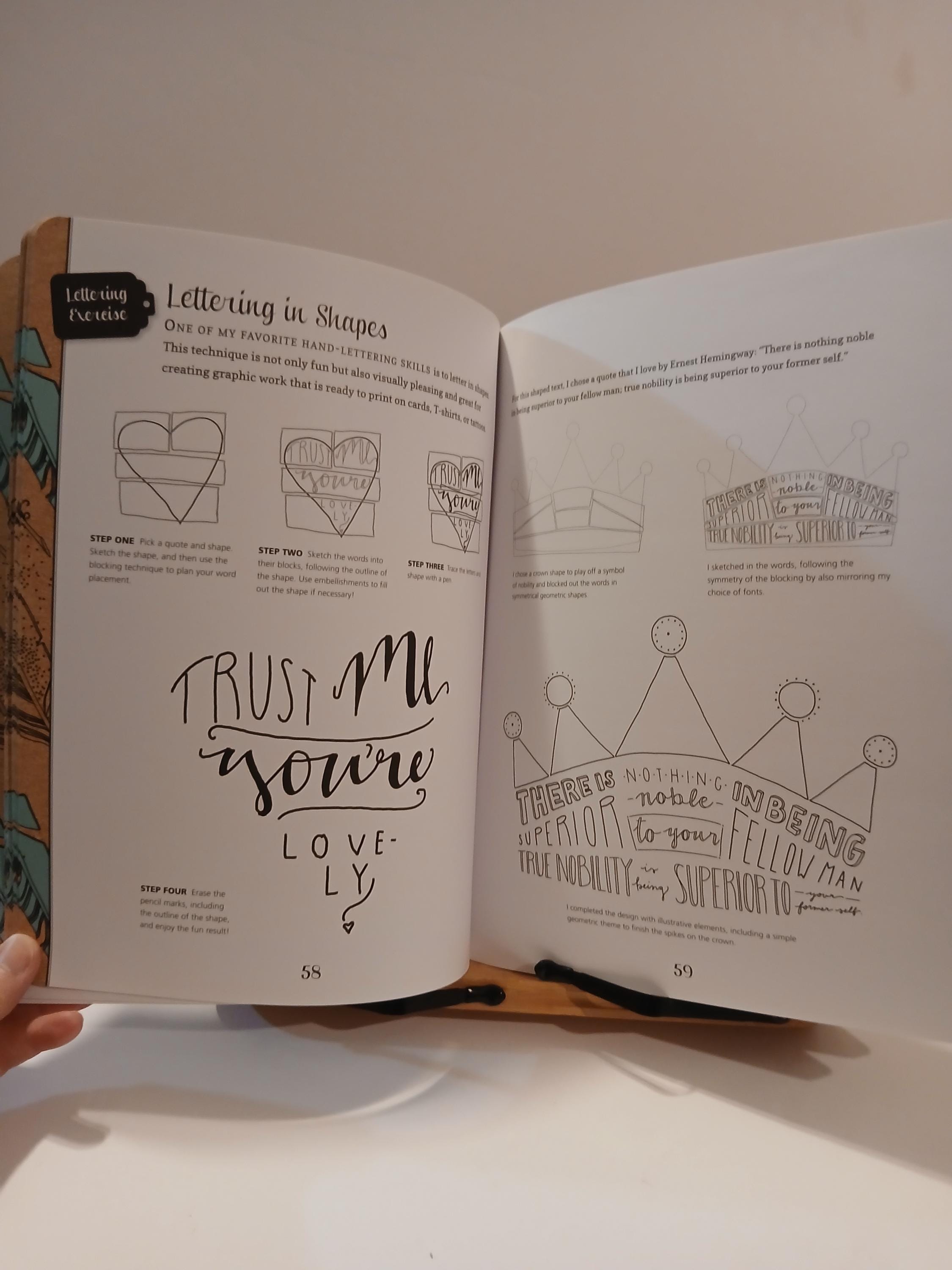Hand Lettering Workbook: Calligraphy, Chalk Art & Decorative Design - Etsy