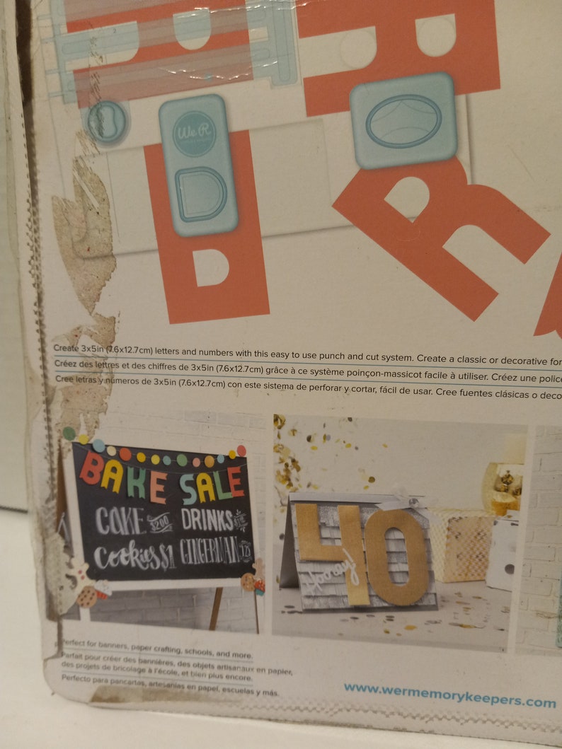 We R Memory Keepers Punch Board Alphabet 3 Inch Alphabet Etsy