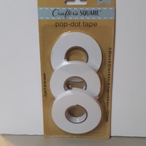 Crafters Square Pop Dot Tape, 3 Size Multi Pack. Double Sided Tape