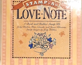 Stamp a Love Note Book and Rubber Stamp Kit for DIY Cards