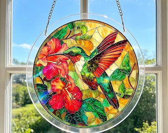 Acrylic Puzzles Sun Catcher Window Hanging,83 Pieces Acrylic Puzzles,DIY Acrylic Jigsaw Puzzle Sun Catcher,for Adults,Women Men Mom