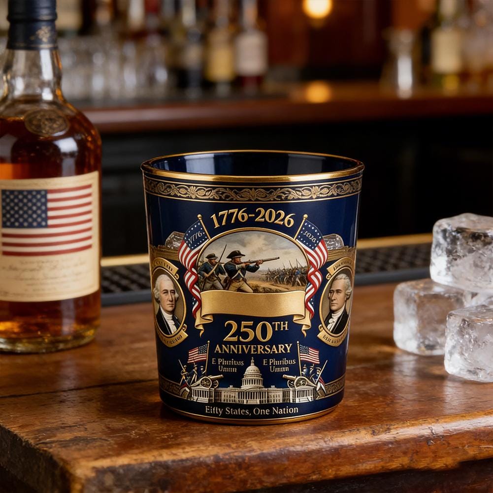250TH Anniversary U.S.A. Commemorative Whiskey Bottle, 1776-2026