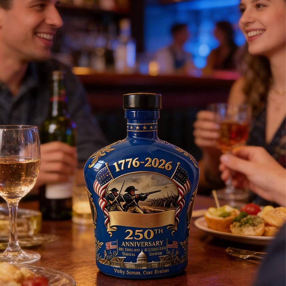 Discover 250TH Anniversary U.S.A. Commemorative Whiskey Bottle,4th of July Gift