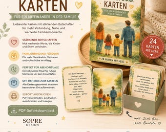 Strong Together – Family Cards for Children and Parents | Strengthening Bonds, Managing Conflict & Understanding Feelings | PDF