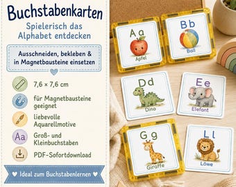 ABC Flashcards for Kids | Letters A–Z | Numbers 1–10 | Preschool & First Day of School | 36 Printable PDF Cards