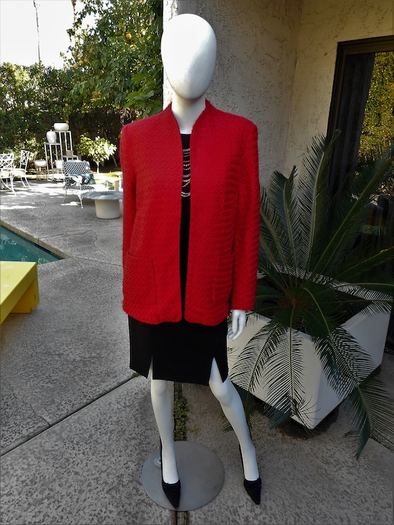 Vintage Red Jacket - Size Medium - image 1