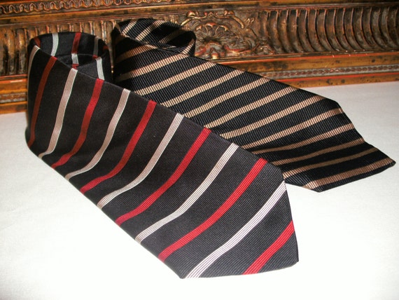 Vintage Brooks Brothers & Pierre Cardin Black Str… - image 1