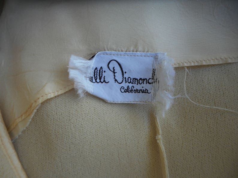 Vintage 1970's Lilli Diamond Beige Dress Size 12 image 5