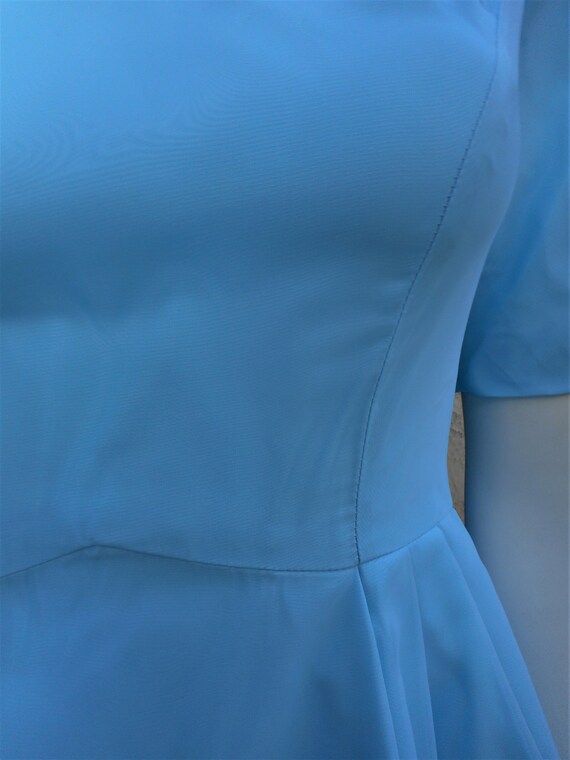 Vintage 1960's Lorrie Deb  Baby Blue Evening Dres… - image 2