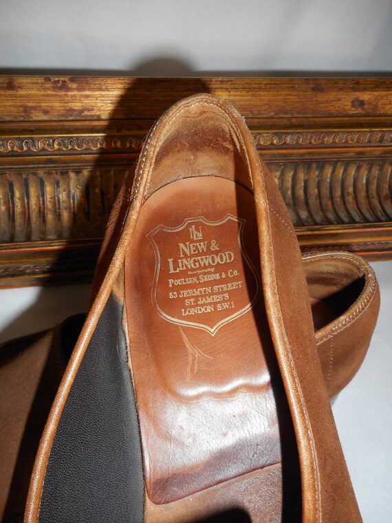 Vintage New Lingwood Brown Suede Loafers Size 11 or 11 1 2 Etsy UK