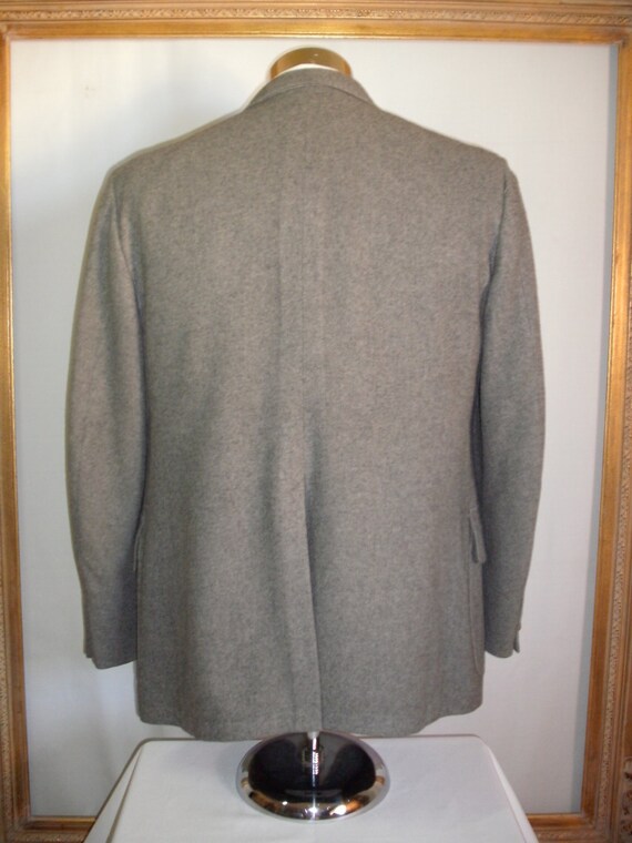 Vintage 1970's Kenneth Downs Grey Camel Hair Spor… - image 4