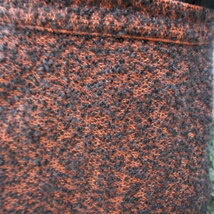 Vintage 1960's Orange/Black Boucle Pencil Skirt Size 10 image 3