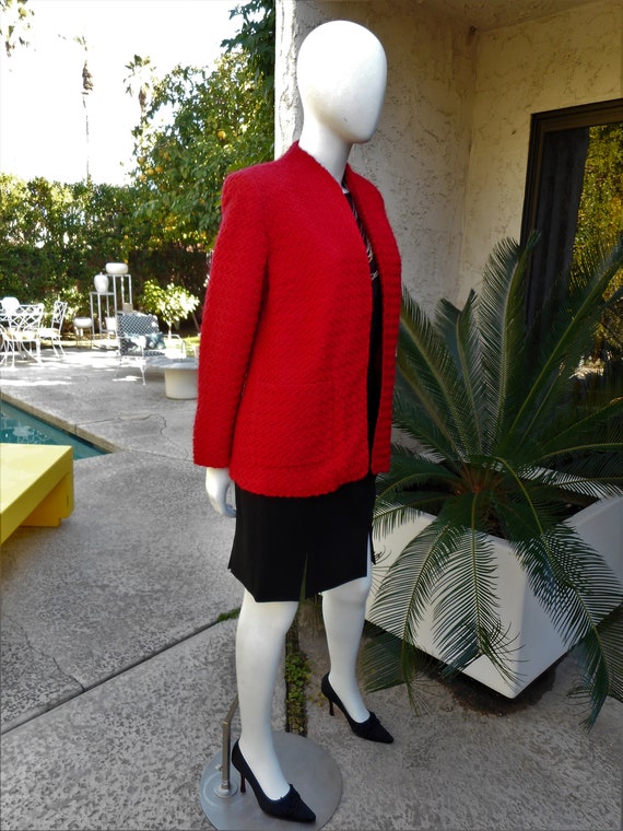 Vintage Red Jacket - Size Medium - image 4