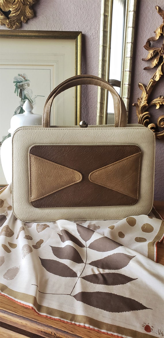 Vintage Handbags Scarf in Beige