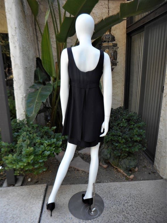 Vintage 1990's All That Jazz Black Cocktail Dress… - image 4