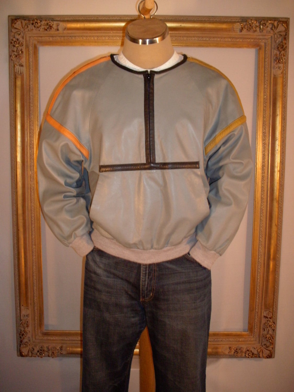 guy laroche leather jacket