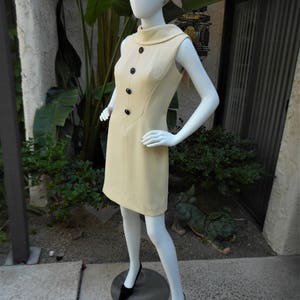 Vintage 1970's Lilli Diamond Beige Dress Size 12 image 3