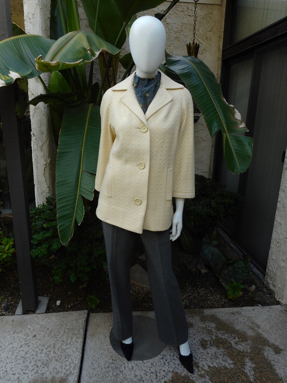 Vintage 1970's Horrockses Fashions Cream Colored W