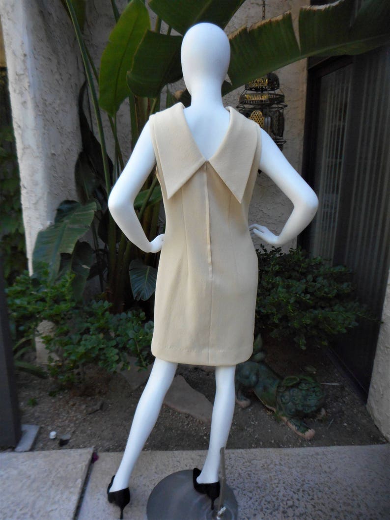 Vintage 1970's Lilli Diamond Beige Dress Size 12 image 4