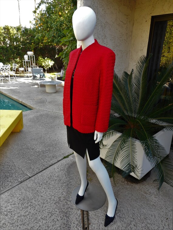 Vintage Red Jacket - Size Medium - image 3