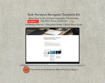 Szablon kompletnego pojęcia paraliżu zadaniowego: Zewnętrzny planer mózgu do druku (do pobrania w wersji cyfrowej)