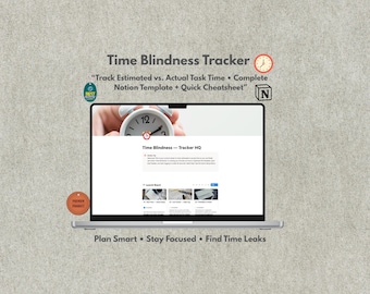 Szablon do śledzenia zarządzania czasem – kompletny poradnik | Ślepota czasowa – ściągawka do druku (pobranie cyfrowe)