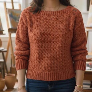 Crochet Sweater Pattern For Beginner | Size Inclusive | Easy Pattern PDF | Digital Download