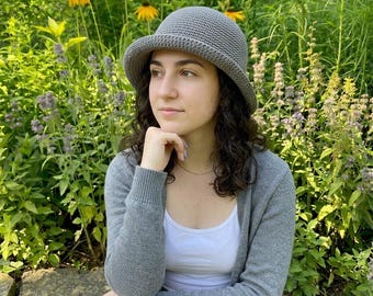 Easy Crochet Bucket Hat Pattern Women’s Summer Sun DIY Hat with Brim | Beginner-Friendly PDF