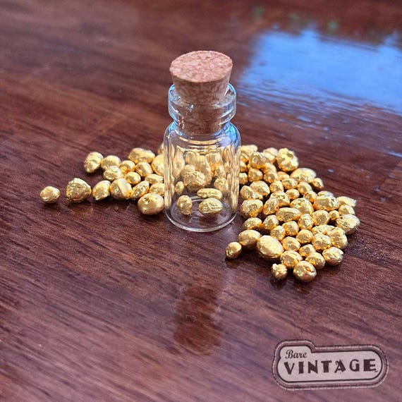 1 Gram 24K Fine Gold .999 Pure Gold Nuggets, Raw Investment Material