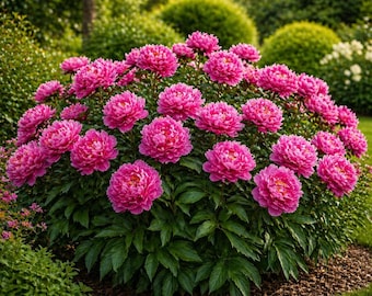1 Karl Rosenfield Peony Root – Classic Double Magenta Perennial Flower