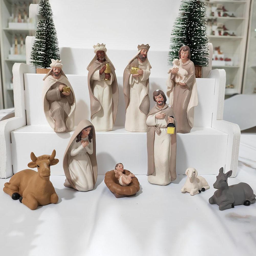 Vintage Ceramic Nativity Set - Etsy