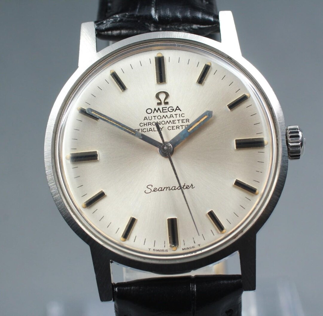 Exc+5] Vintage OMEGA Seamaster Cal.551 Ref.165.070 34mm Silver AT Men's ...