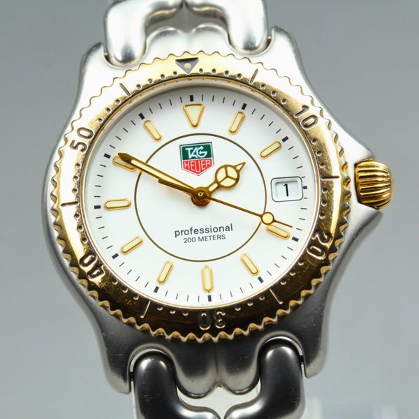 Vintage TAG HEUER SEL Professional S95.813-1 Herren-Quarzuhr 34 mm Datum