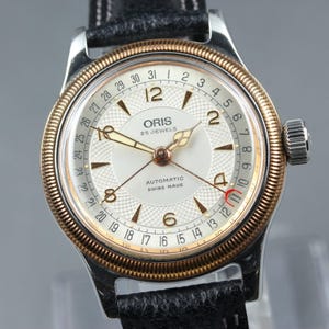 Vintage ORIS Big Crown Automatic Silver Dial Date Men's Watch 35mm JAPAN